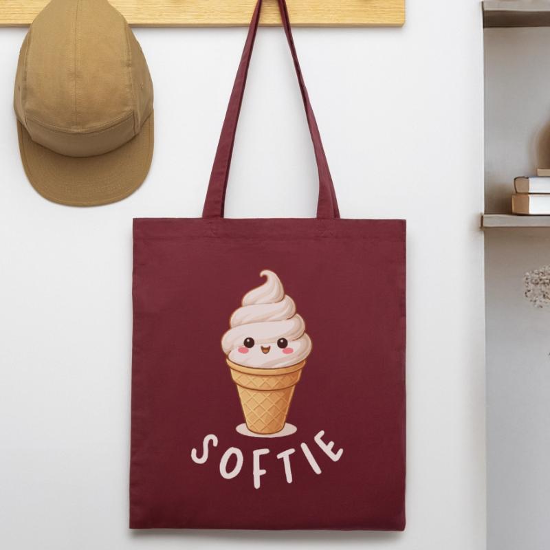 Softie. Softeis Liebe Eiscreme Statement Stanley/Stella Bio-Stoffbeutel