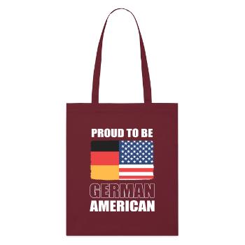 American German - Stanley/Stella Organic Tote Bag - burgundy - Front