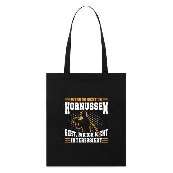 Wenn es nicht um Hornussen geht - Stanley/Stella Bio-Stoffbeutel - Schwarz - Vorne