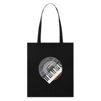 electro synth - Stanley/Stella Organic Tote Bag - black - Front