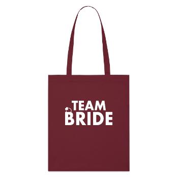 Team bride - Tote bag bio Stanley/Stella - bordeaux - Devant