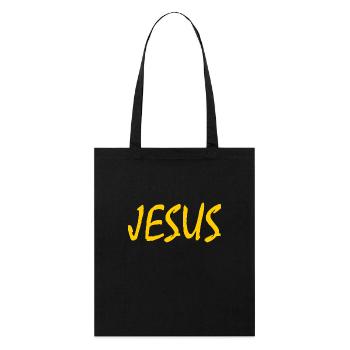 Jesus - Tote bag bio Stanley/Stella - noir - Devant