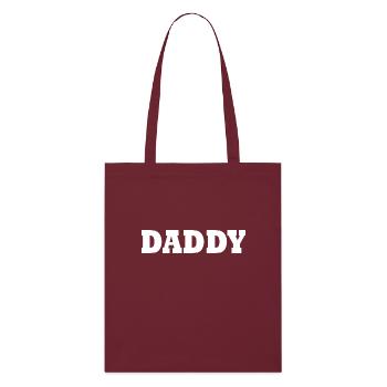 Daddy - Tote bag bio Stanley/Stella - bordeaux - Devant