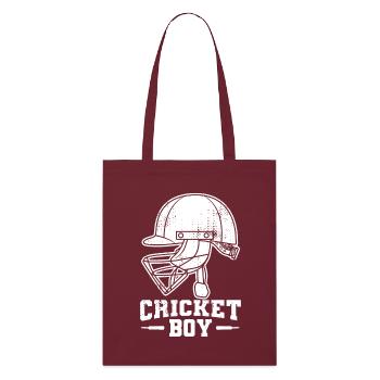 Cricket masculin - Tote bag bio Stanley/Stella - bordeaux - Devant