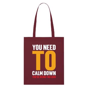 Message Motivation affirmations - Tote bag bio Stanley/Stella - bordeaux - Devant