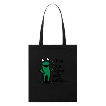 Frog + spell - Stanley/Stella Organic Tote Bag - black - Front