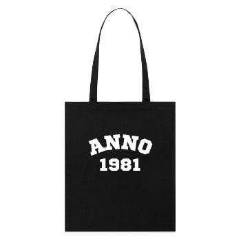 Anno 1981 Birthday Year of birth - Stanley/Stella Organic Tote Bag - black - Front