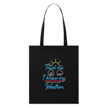 meteorology - Stanley/Stella Organic Tote Bag - black - Front