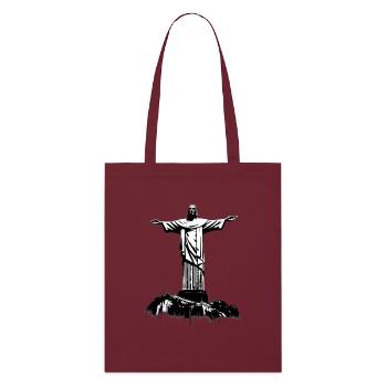 Statue du Christ Rédempteur, Rio de Janeiro, Brésil - Tote bag bio Stanley/Stella - bordeaux - Devant