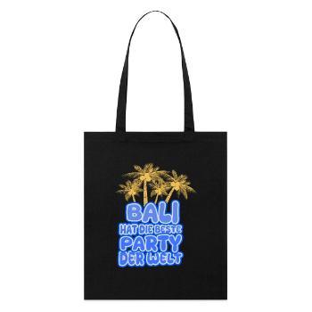Bali as a holiday - Stanley/Stella Organic Tote Bag - black - Front