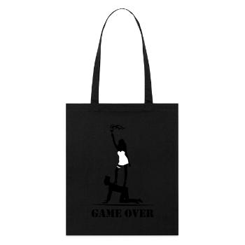 JGA game over sexy Bride Groom Bachelor - Stanley/Stella Organic Tote Bag - black - Front