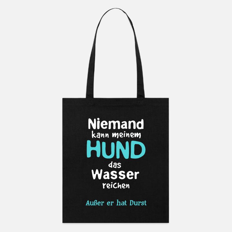 Eau pour chiens - Tote bag bio Stanley/Stella - noir