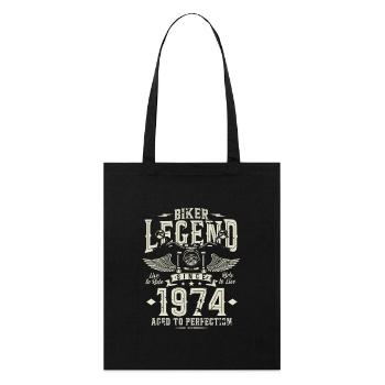 Légende des motards depuis 1974 - Tote bag bio Stanley/Stella - noir - Devant