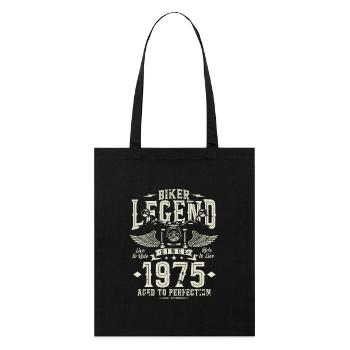 Légende des motards depuis 1975 - Tote bag bio Stanley/Stella - noir - Devant