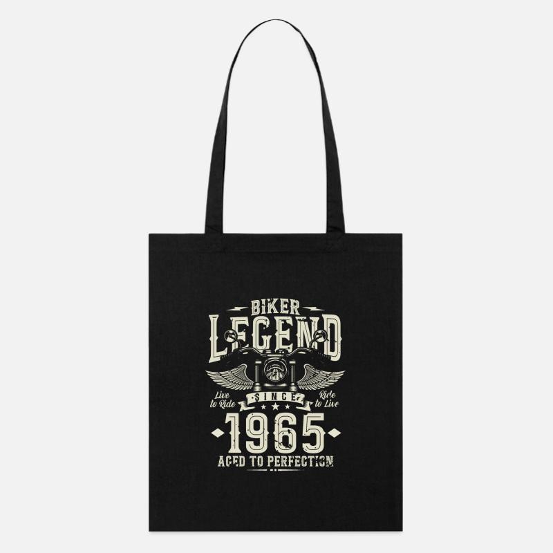 Biker Legende seit 1965 - Stanley/Stella Bio-Stoffbeutel - Schwarz