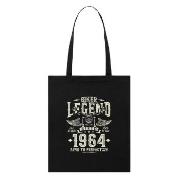 Légende du motard depuis 1964 - Tote bag bio Stanley/Stella - noir - Devant