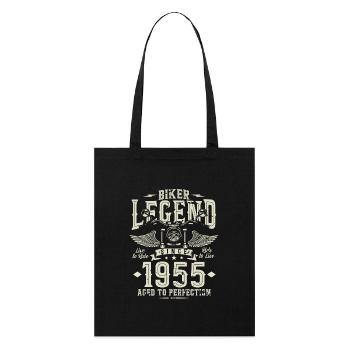 Légende du motard depuis 1955 - Tote bag bio Stanley/Stella - noir - Devant