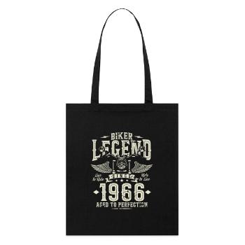 Légende du motard depuis 1966 - Tote bag bio Stanley/Stella - noir - Devant