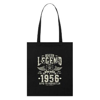 Légende du motard depuis 1956 - Tote bag bio Stanley/Stella - noir - Devant