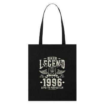 Légende du motard depuis 1996 - Tote bag bio Stanley/Stella - noir - Devant