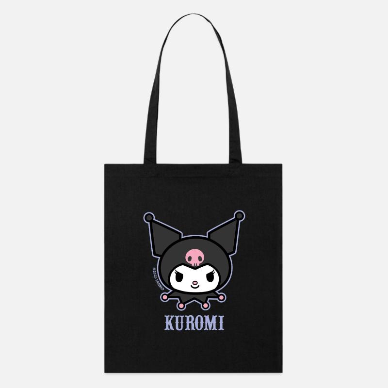 Kuromi Portrait Mit Schriftzug - Stanley/Stella Bio-Stoffbeutel - Schwarz