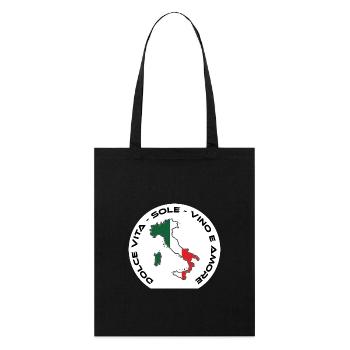 Italie - Dolce Vita, Sole, Vino e Amore - Tote bag bio Stanley/Stella - noir - Devant
