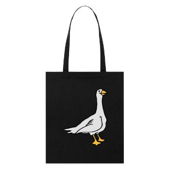 Gans - Stanley/Stella Bio-Stoffbeutel - Schwarz - Vorne
