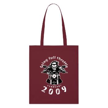 16. Geburtstag : à fond depuis 02/2009 - Tote bag bio Stanley/Stella - bordeaux - Devant
