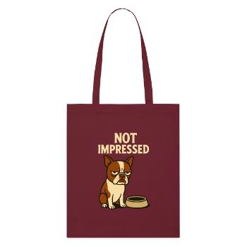 Not impressed Pablo - Stanley/Stella Bio-Stoffbeutel - Burgunderrot - Vorne