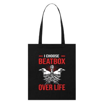 Boîte à rythmes - Tote bag bio Stanley/Stella - noir - Devant