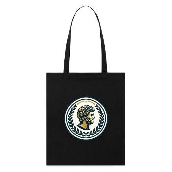 Marcus Aurelius the philosopher - Stanley/Stella Organic Tote Bag - black - Front