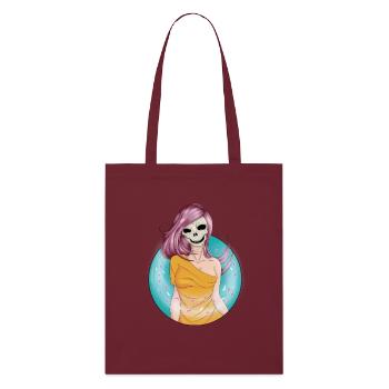Crâne du vent - Tote bag bio Stanley/Stella - bordeaux - Devant