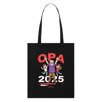 Opa 2019/2015loading - Stanley/Stella Bio-Stoffbeutel - Schwarz - Vorne