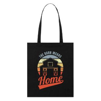 The Barn Means Home - Stanley/Stella Bio-Stoffbeutel - Schwarz - Vorne