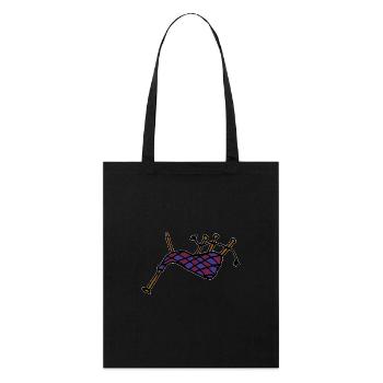 Bagpipes - Stanley/Stella Organic Tote Bag - black - Front