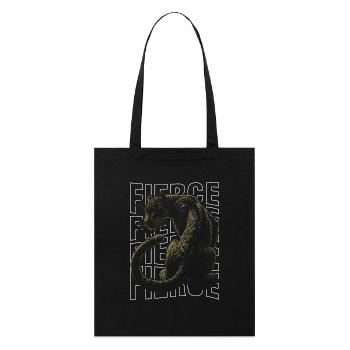 Fierce Panther Design Majestic Wildness Concept - Stanley/Stella Organic Tote Bag - black - Front