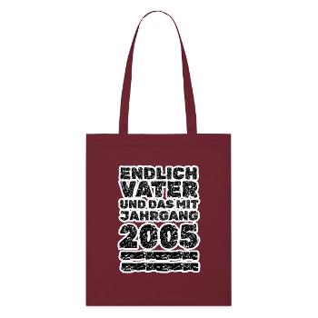 2005 - Stanley/Stella Bio-Stoffbeutel - Burgunderrot - Vorne