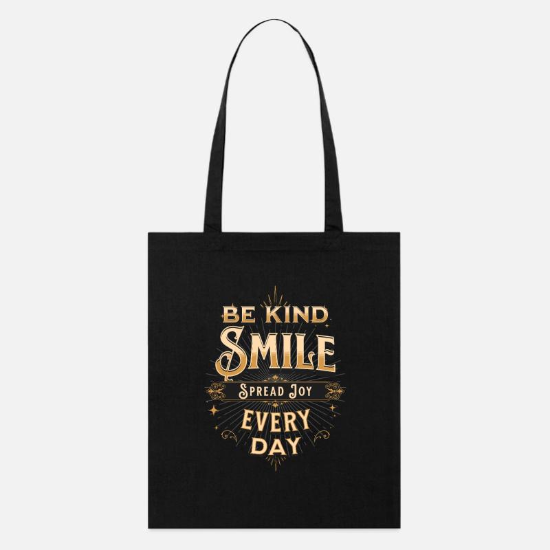 Sourire aimable - Tote bag bio Stanley/Stella - noir