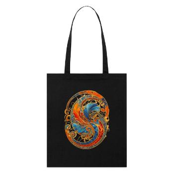 Ornement - Tote bag bio Stanley/Stella - noir - Devant