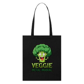 Veggie Metal Maniac - Vegan Music - Saying - Stanley/Stella Organic Tote Bag - black - Front