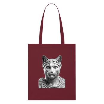 The Stoic - Stanley/Stella Organic Tote Bag - burgundy - Front