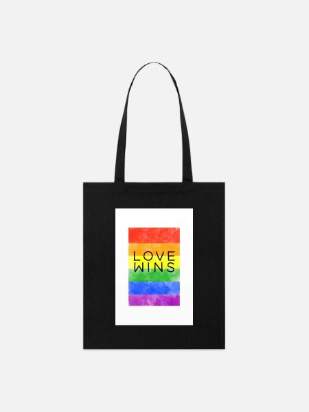 LoveWins - Stanley/Stella Organic Tote Bag - black