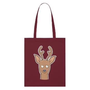 Chevreuil - Tote bag bio Stanley/Stella - bordeaux - Devant