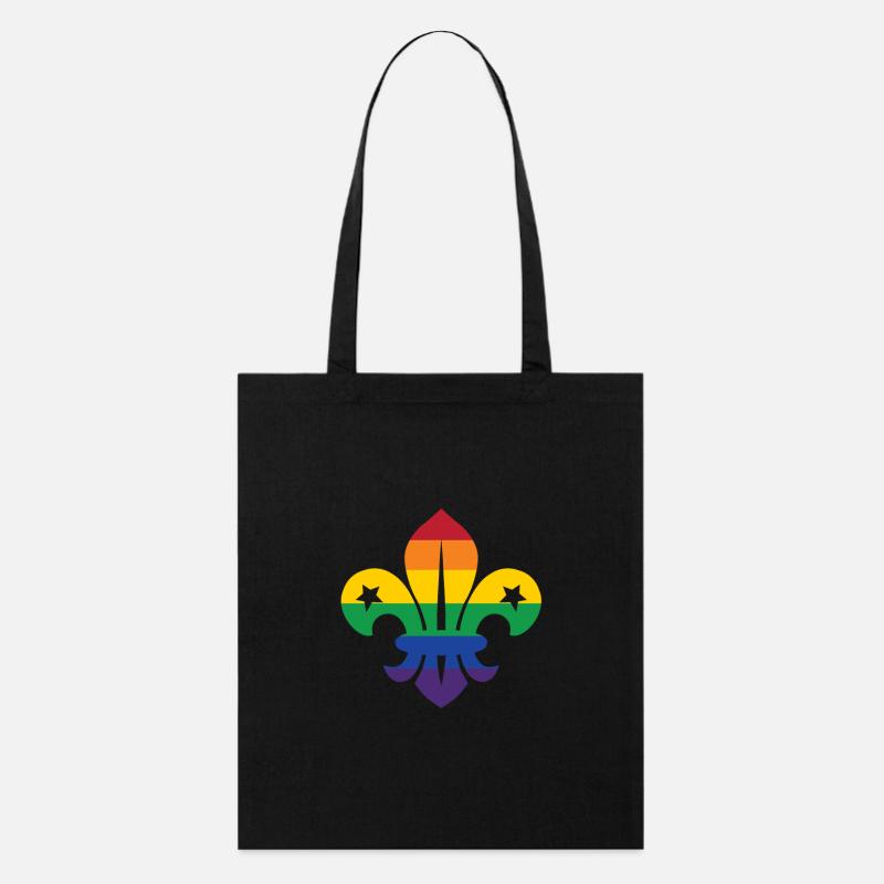 Lily arc-en-ciel - Tote bag bio Stanley/Stella - noir