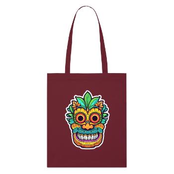 Masque Tiki - Tote bag bio Stanley/Stella - bordeaux - Devant