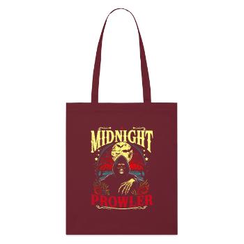 Bande dessinée VintageSkull Midnight Prowler dans le style rétro - Tote bag bio Stanley/Stella - bordeaux - Devant