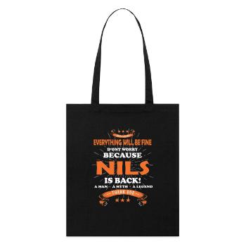 Everything will be fine Nils Is back - Stanley/Stella Organic Tote Bag - black - Front