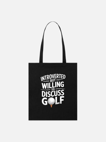 Golfer golfer golfer golfer golfer golfer golfer - Økologisk tøypose fra Stanley/Stella - svart