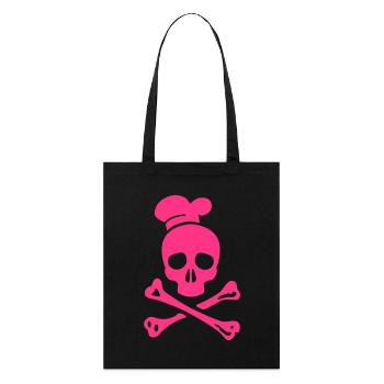 vecteur de cuisinier cannibale - Tote bag bio Stanley/Stella - noir - Devant