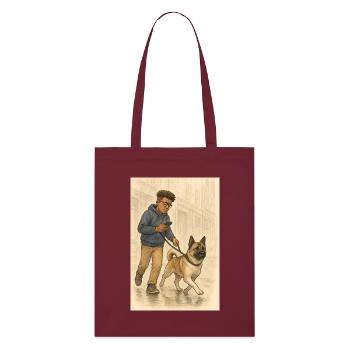 Matt and Holly - Stanley/Stella Organic Tote Bag - burgundy - Front